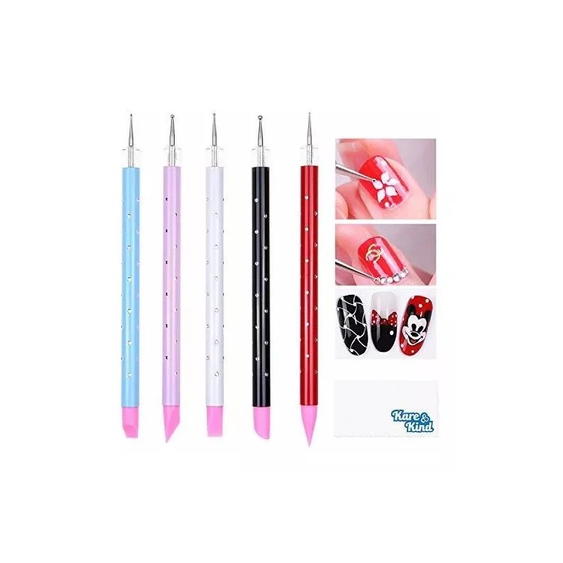 Kare & Kind Herramientas Nail Art - Doble Punta Para