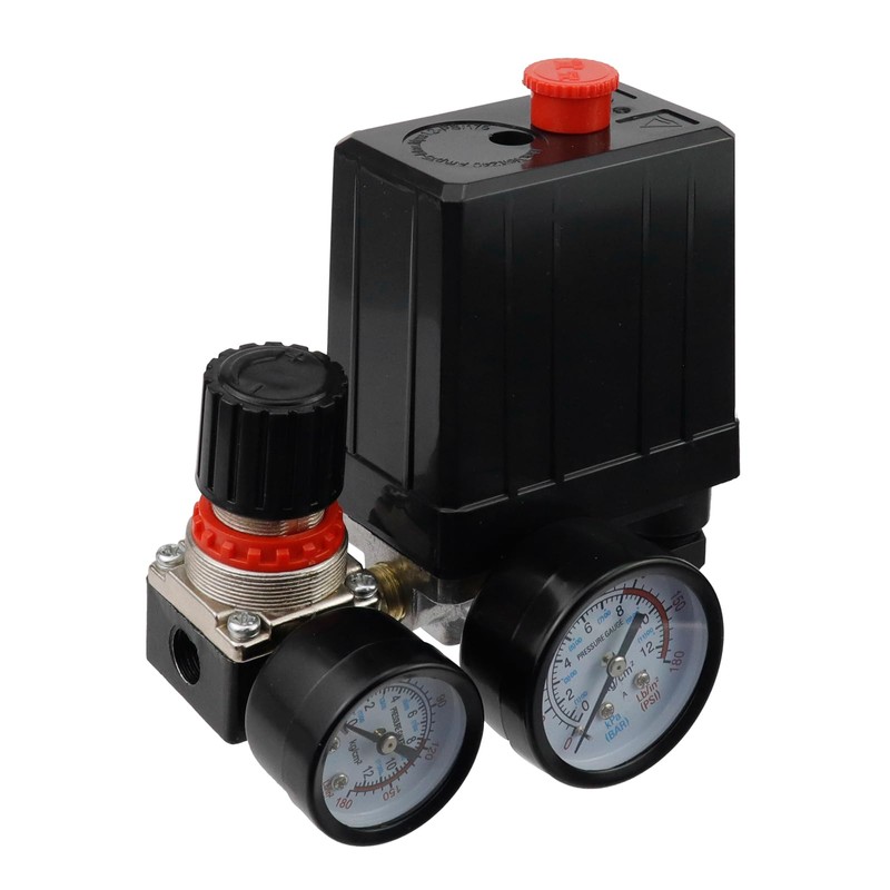 FarBoat Air Compressor Pressure Switch Control Valve 90-120 PSI, 4-way