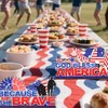4pcs Patriotic Memorial Table Signs, 4 Styles USA Fourth of