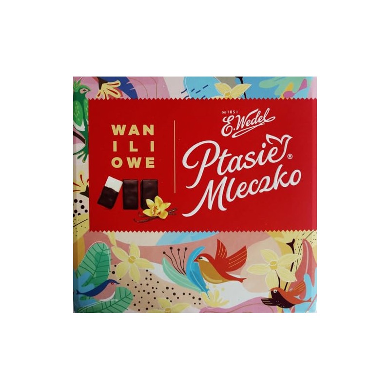 Ptasie Mleczko Chocolate Covered Vanilla Marshmallow (birds milk chocolate), 13.4