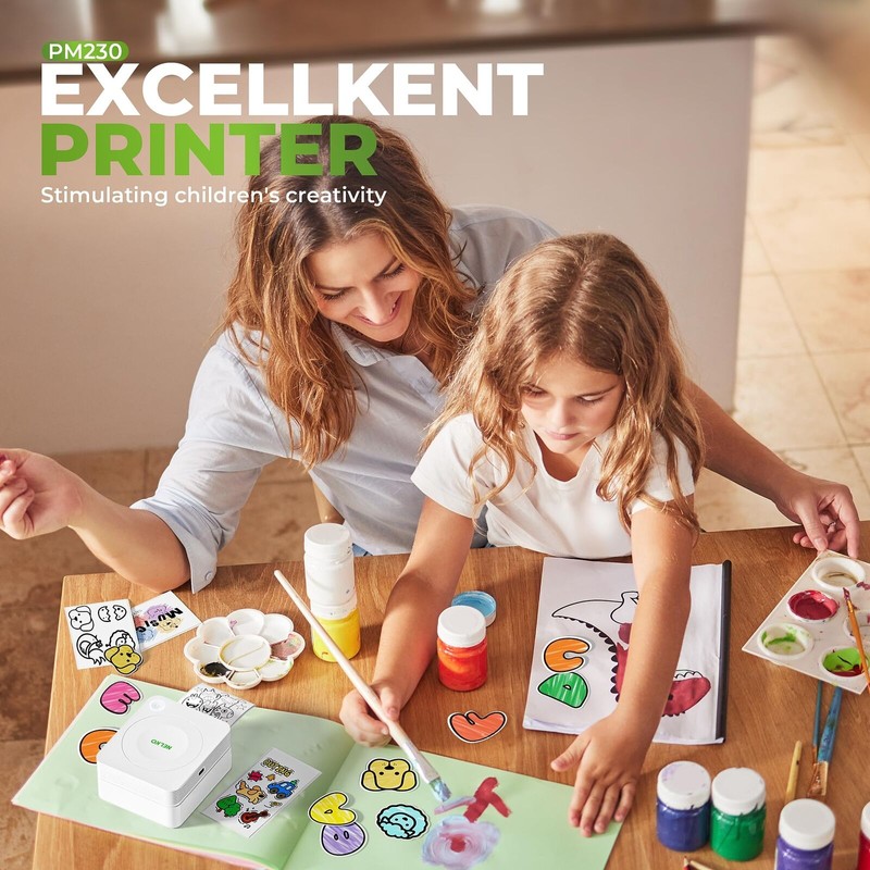Nelko Mini Sticker Printer PM230 Bluetooth Thermal Printer for Labels