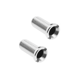 eMagTech 2 Pieces Kitchen Sink Strainer Screw Thickening 304 Stainless Steel Strainer Waste Thread Screw Connection M12 × 25 mm Sink Screw for Sink Strainer Plug
