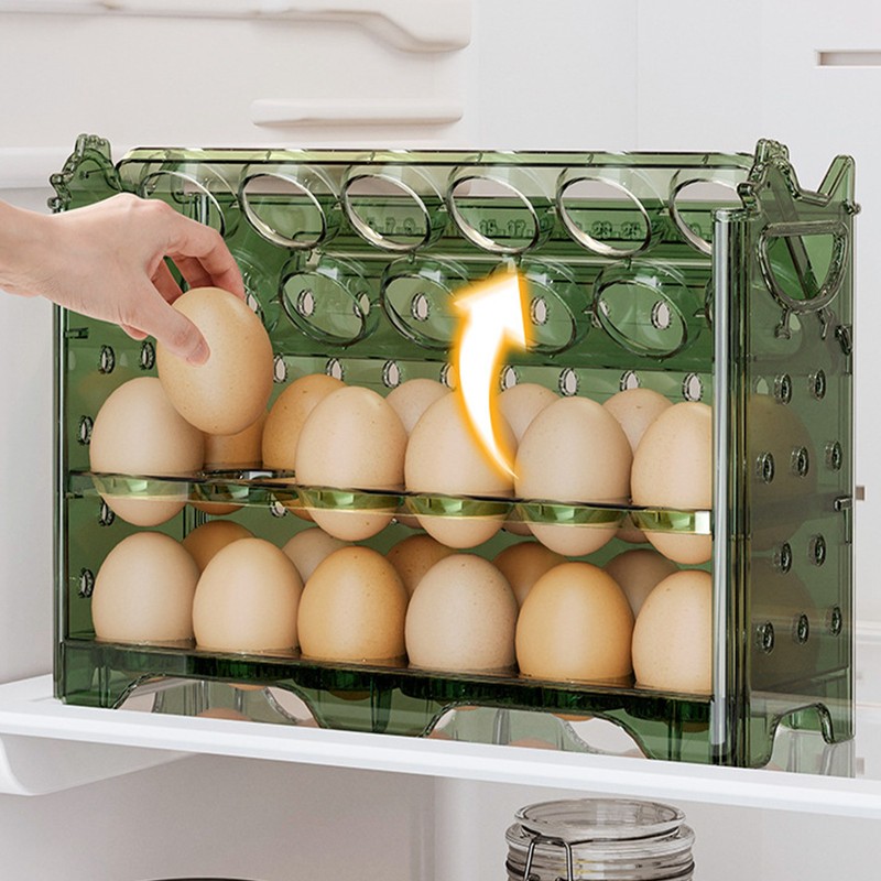 Refrigerator Side Door Egg Rack Multi Functional Anti Slip Flip