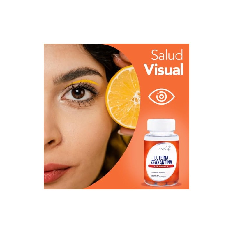 NatGel Lutena con Zeaxantina Omega 3 Suplemento para Salud Visual