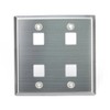 Leviton 4PORT DG QP WP, Stainless Steel, 43080-2S4