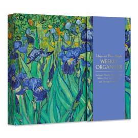 Weekly Planner Organiser With Sticky Notes - Van Gogh Irises Design