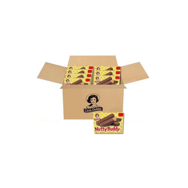 Little Debbie Nutty Buddy Wafer Bars, 96 Twin-Wrapped Wafer Bars