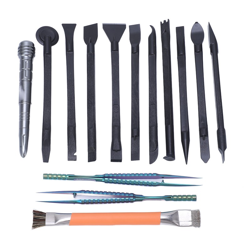 14 Pcs Electronics Repair Tool Kit Spudger Screen Breaker Brush