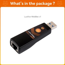 LUCKFOX WebBee Micro Linux Development Board - Based on Rockchip RV1103, with Network Port & Case, ARM Cortex-A7, RISC-V MCU, for Smart Home, Web Server Development