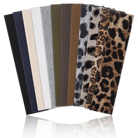 MICHIHOMIE 12Pcs Headbands for Women's Hair, Fashion Elastic Headband Leopard Print Headband - Soft Cotton Headband for Women for Yoga Running Gym Sports