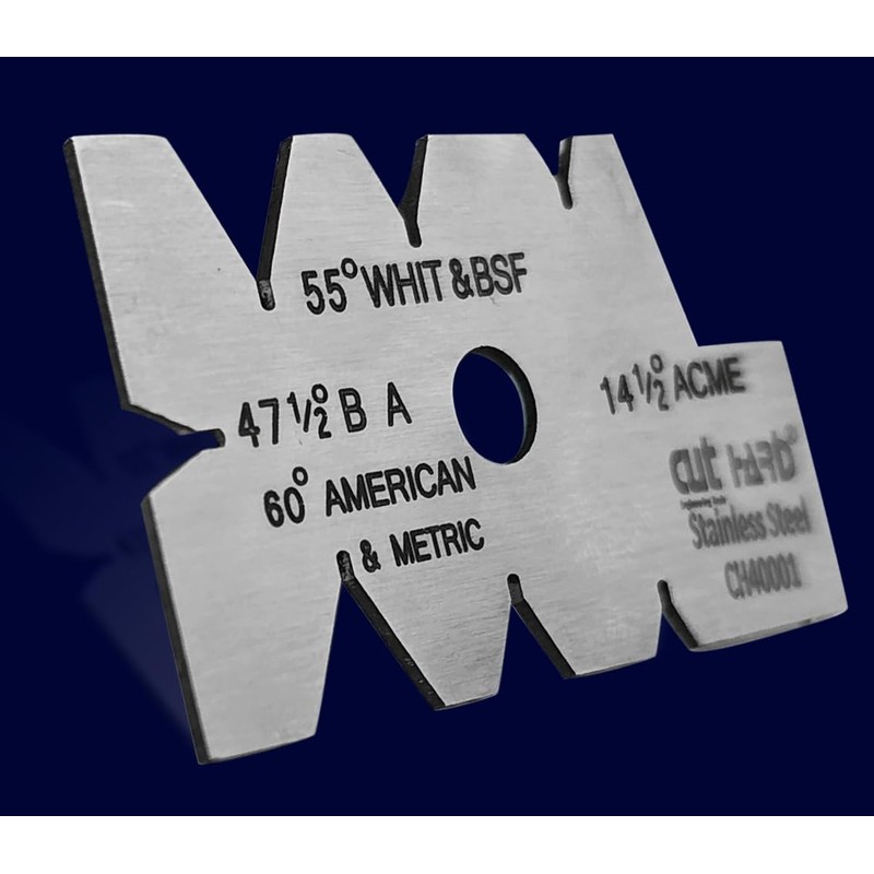 CUTHARD Cutting Angle Gauge Stainless Steel 55°-60° Metalworking Screw Thread