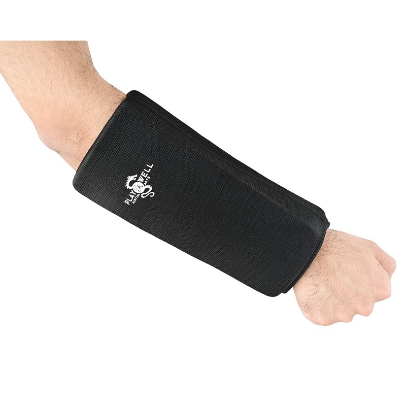 Playwell Martial Arts Black Full contact Padded Both sides Forearm