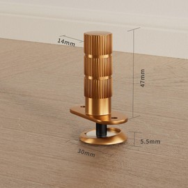 DOOROOM 1 Pack Windproof Door Stopper 0-2 CM, Hidden Retractable Design Strong Magnetic Hold High Adhesive Strength Heavy Duty & Wall Protector,Ideal for Office and Home Use Baby & Pet Friendly