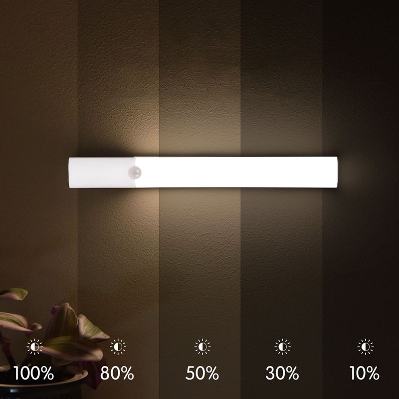 Motion Sensing Cabinet Light Three Color USB C Rechargeable Dimmable
