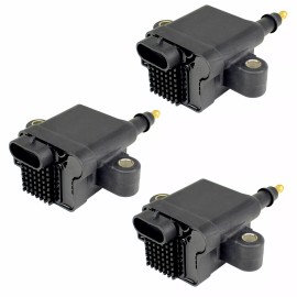 Caltric 3-Pack Ignition Coils for Mercury Outboard 75Hp 90Hp 115Hp 125Hp Dfi 3Cyl 1.5L