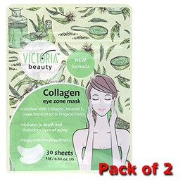 Augenmaske, Kollagen, 30 Blatt, 2 Stück