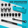 DURATECH 15-Piece Universal Ratcheting Serpentine Belt Tool Set, Belt Tensioner