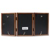 Lawrence Frames 766046T Nutmeg Wood Hinged Triple Picture Frame, 4