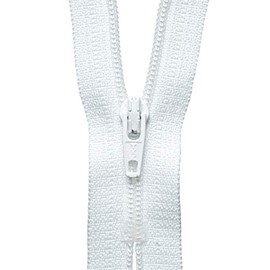 Premium Quality YKK Nylon Dress Skirt Trouser Coil Zipper Zips Closed End - 6/7/8/9/10 (White, 20cm (8 inches)