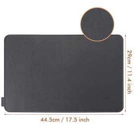 Webake Platzset Abwischbar Tischset Silikon 45 x 30 cm 2er Set für Kinder geeignet Platzdeckchen abwaschbar rutschfest Tisch-Untersetzer Teller-Unterlagen Teller-Untersetzer Waschbar Dunkel Schwarz