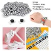 37 PCS Number Letter Shoe Charm, Alphabet Clog Charm, 0-9#