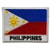 Bebuz Philippines Flag with Name Patch Embroidered Iron On Sew