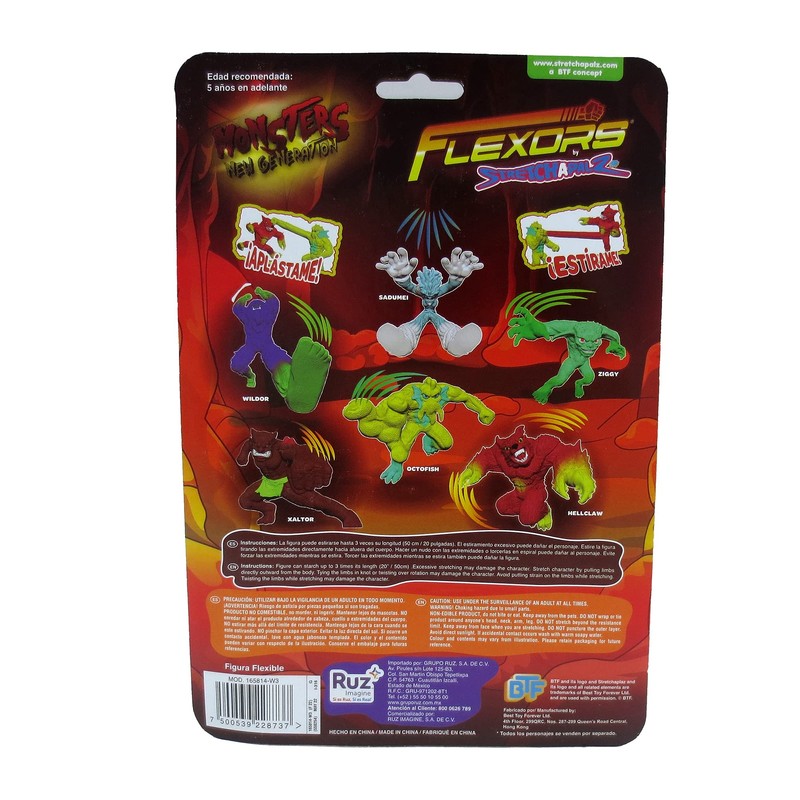 Ruz Figura de Accion Flexors Serie Monsters 6" Sadumei