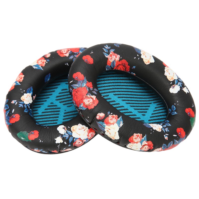 Headphone Ear Pads Soft Protein Leather Memory Foam Replacement Print