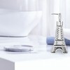 Ipetboom Ceramic Travel Silver Pump Shower Bathroom Tower Hand Eiffel