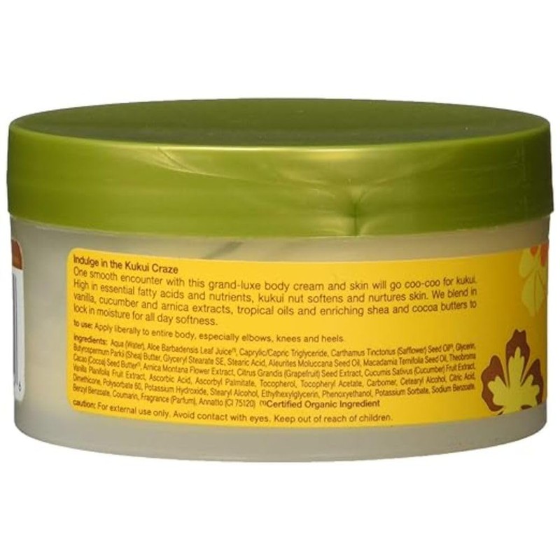 Alba Botanica Hawaiian Deep Moisturizing Body Cream Kukui Nut 6.5