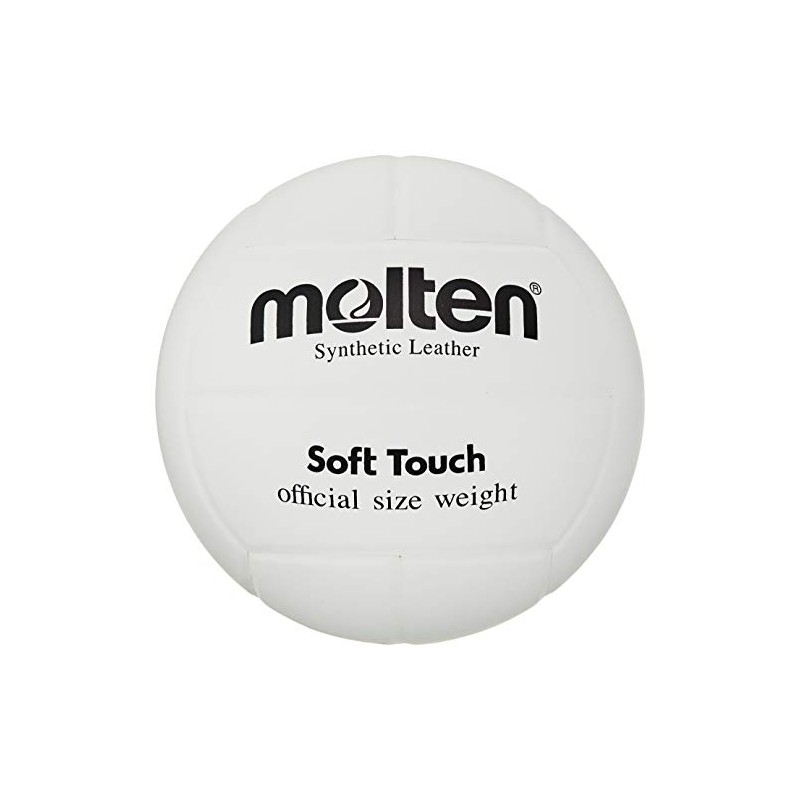 Molten MTV4SLW Volleyball Soft Touch No. 4 Ball, Artificial Leather,