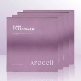 Arocell 아로셀 슈퍼콜라겐 마스크 (4매입) x 4박스 / iuy Arosel Super Collagen Mask (4 sheets) x 4 boxes
