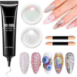 Kit Gel Para Uñas 3D Y Polvo Cromado Holarleo
