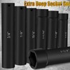 gokeshfly 1/2 Inch Drive Extended Length Impact Socket Set 6Pcs,