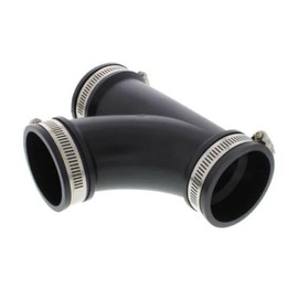 Flexible 2" Tee Coupling with Stainless Steel Clamps