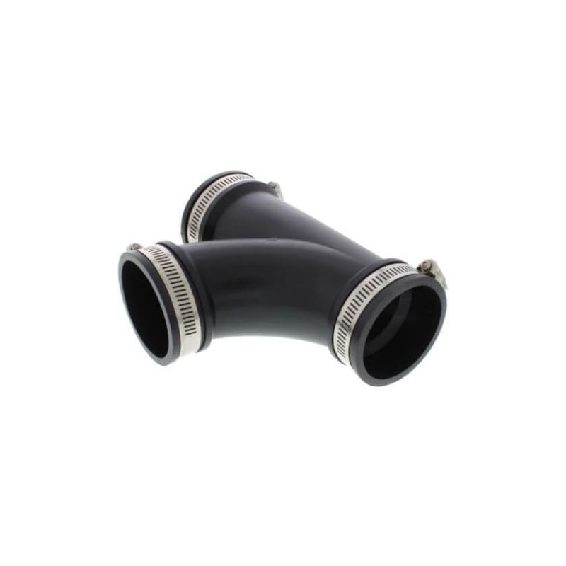 Flexible 2" Tee Coupling with Stainless Steel Clamps