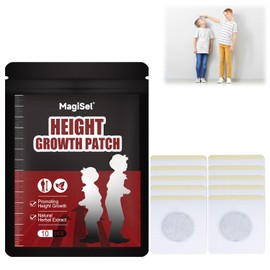 Height Growth Foot Patch, Height Increase Foot Patches, Magnetic Foot Patch, Bone Growth Foot Sticker, Height Enhancer Growth Enhancement, for Teens, Pack of 10