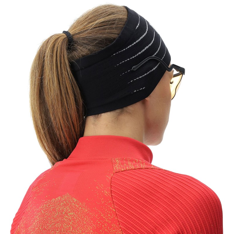 UYN Unisex Rapid Head Band, Black/Pearl Grey