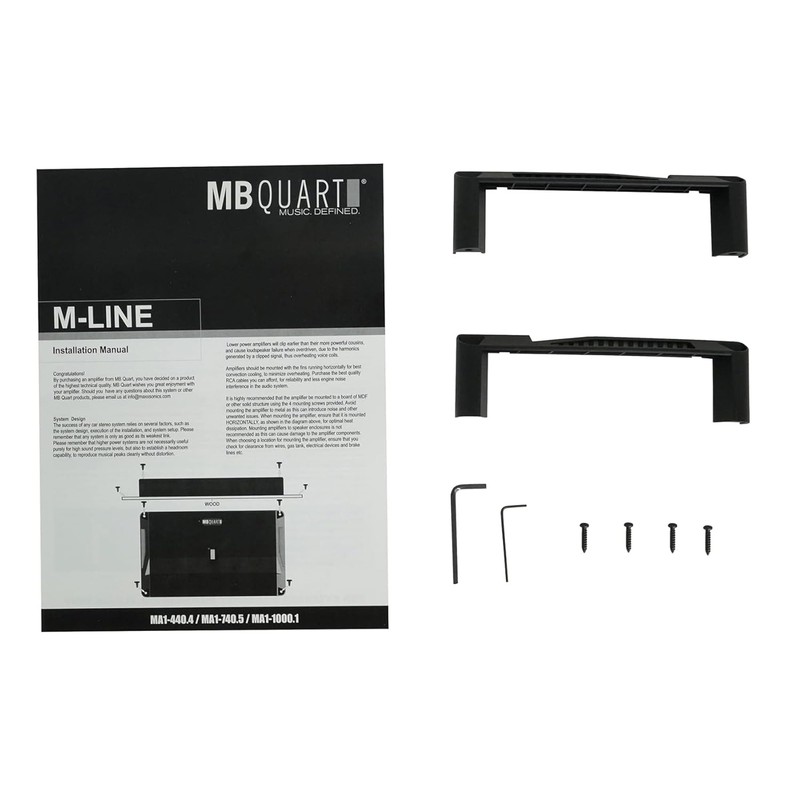 MB Quart 440 Watt 4 Channel Car Audio Amplifier, Digital