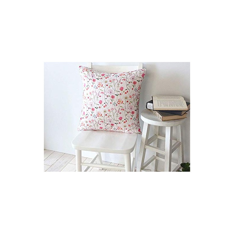 DDintex FLORET LONDON Cushion Cover Spring Garden Pink 17.7 x
