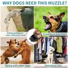 WONDAY Nylon Dog Muzzle for Small Medium Large Sized Dogs,