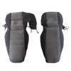 GXARTS 2Pcs 60/40 High Back Bench Seat Cover Black/Charcoal Compatible