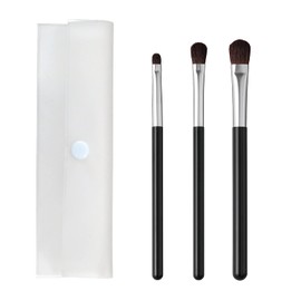KAI cosmeup Makeup Brushes Eye Shadow Brushes Kumano Brushes with Case 3 pieces