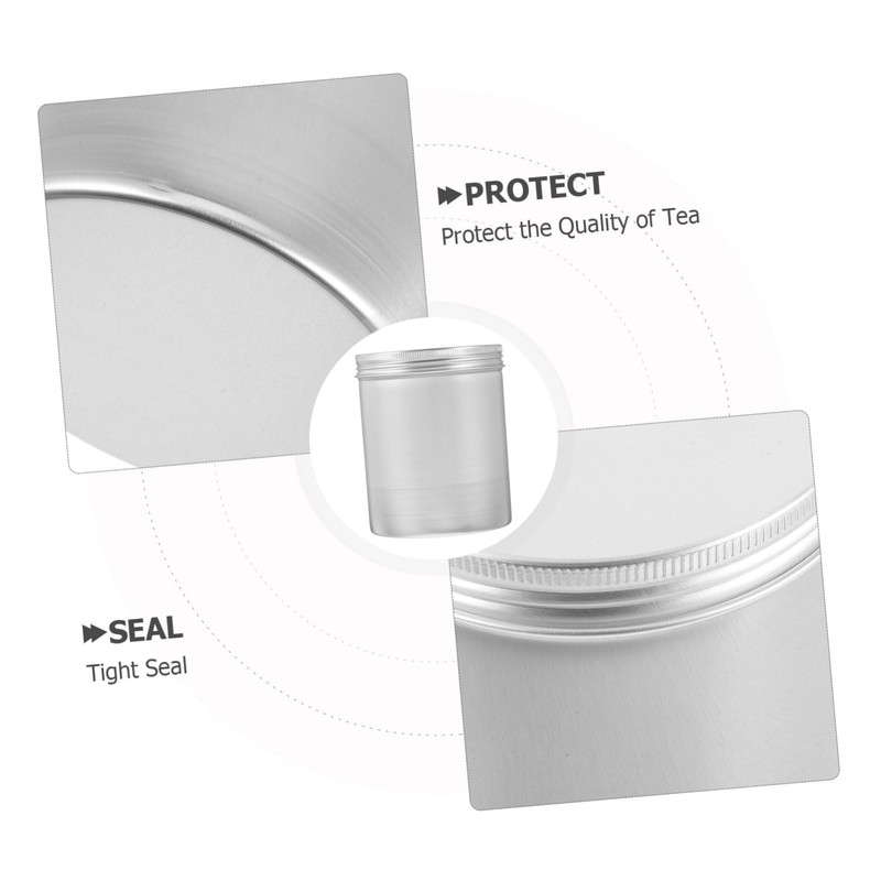 STOBAZA Tea Container Tea Box Organizer Matcha Powder Container Aluminum