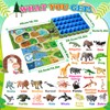 SnapGlowz Farm Animal Toys, Animal Figures Alphabet Learning Toys for