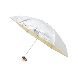 Schuraroo C7041039 Women's Folding Umbrella, For Rain or Shine, Wpc. Light Shielding Inside Color, Mini, silver (506)