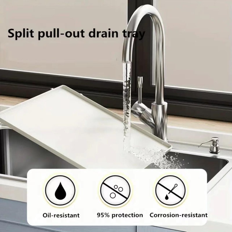 ZHOHO TANT Pull out Cabinet Organizer Fixed with Adhesive Nano