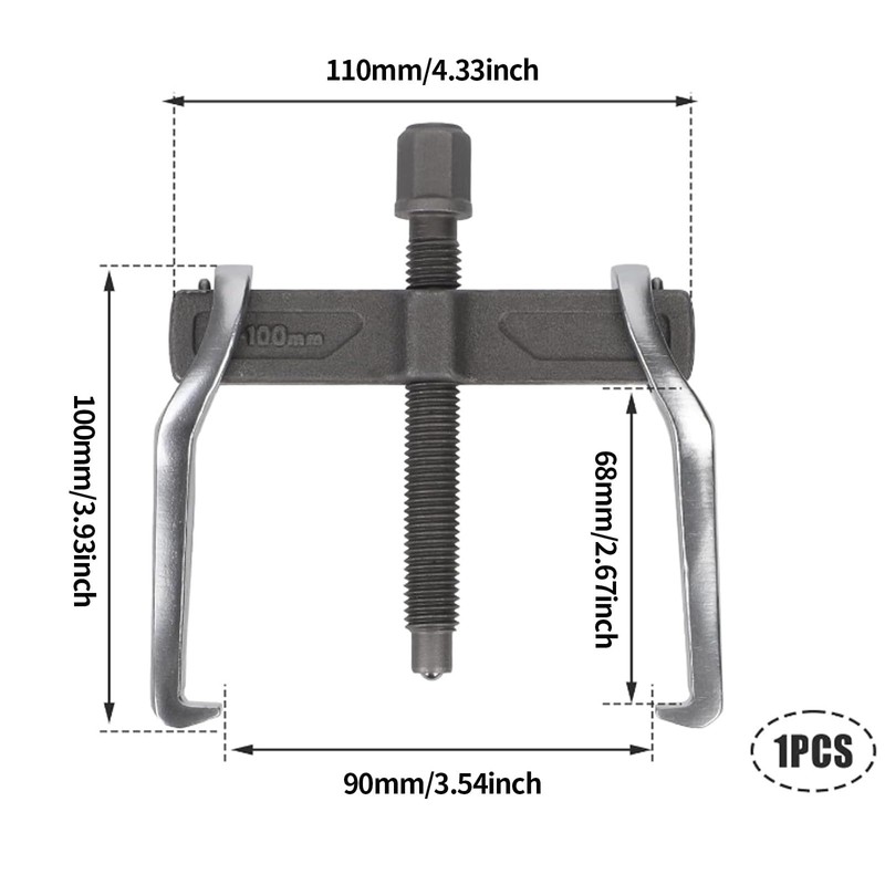 IUSOT 4 Inch 2 Jaw Gear Puller Tool Set for