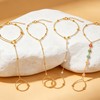 BOMAIL 7Pcs 14K Gold Plated Gold Hand Chain Bracelets for