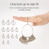 Meowoo Metal Ring Sizer Measuring Tool with Magnifier, Metal Ring